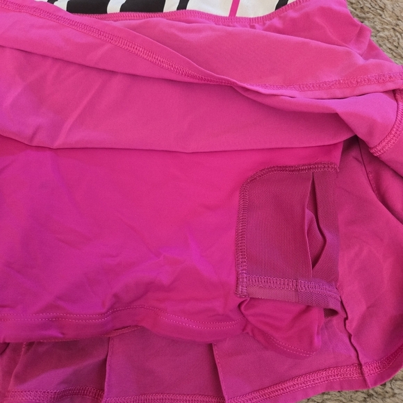 Lululemon Pace Setter Skirt 4-way Stretch Transverse Stripe Paris Perfection 10 - Picture 4 of 7